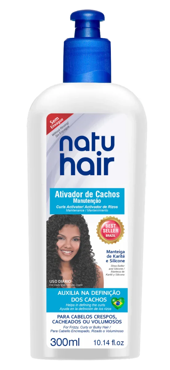 NatuHair Manutenção Ativador de Cachos 300ml - Ilha dos cosméticos