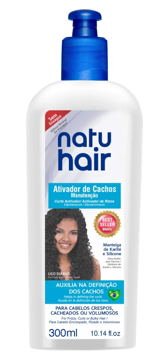 NatuHair Manutenção Ativador de Cachos 300ml - Ilha dos cosméticos