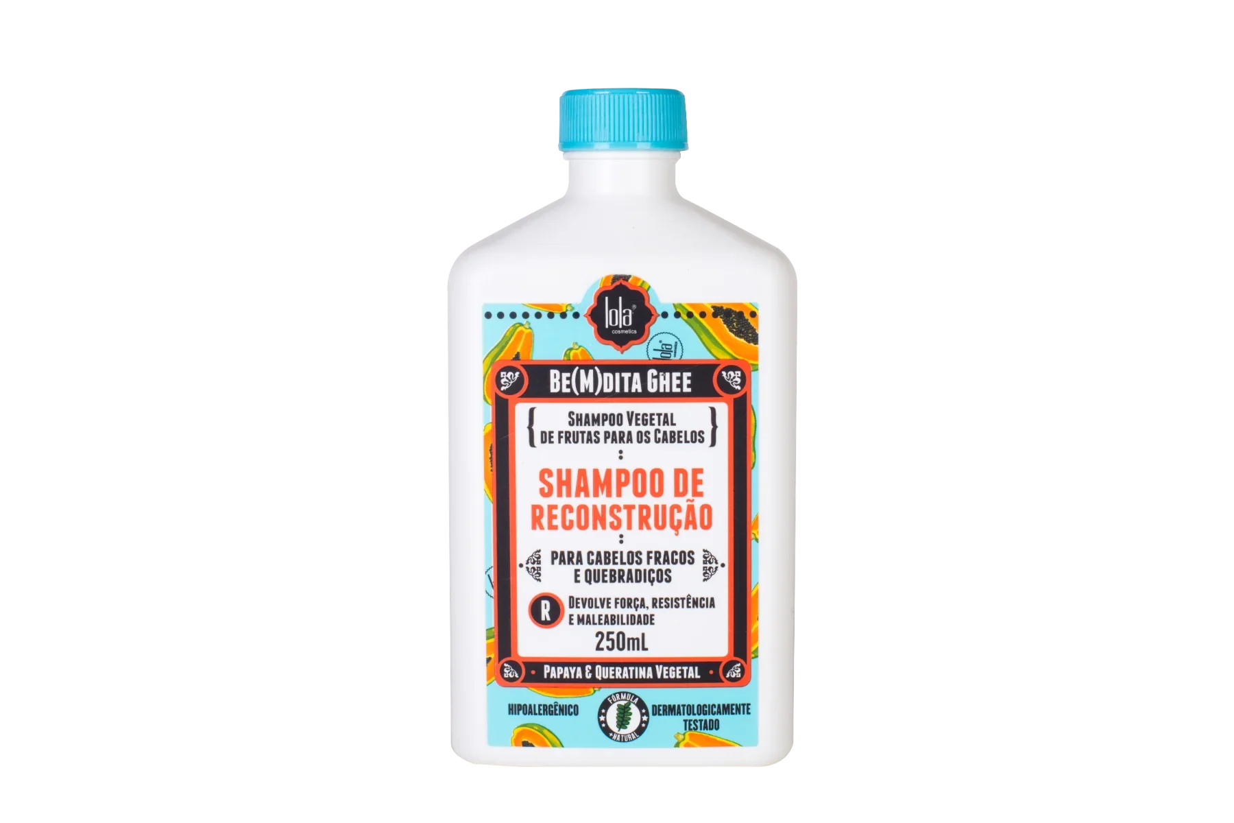 Lola Be(M)Dita Ghee Shampoo Reconstrução Papaya E Queratina Vegetal 250ml - Ilha dos cosméticos