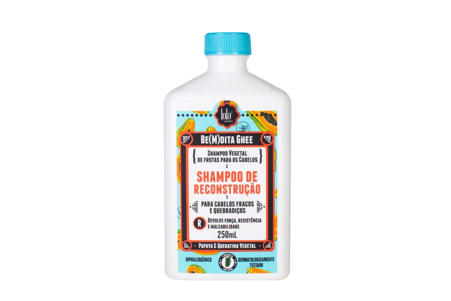 Lola Be(M)Dita Ghee Shampoo Reconstrução Papaya E Queratina Vegetal 250ml - Ilha dos cosméticos