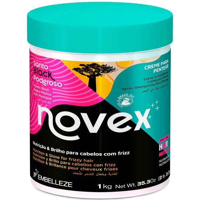 Novex Santo Black Poderoso Crema Para Pentear 1kg - Ilha dos cosméticos