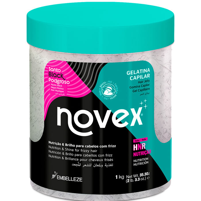 Novex Santo Black Poderoso Gelatina 1kg - Ilha dos cosméticos