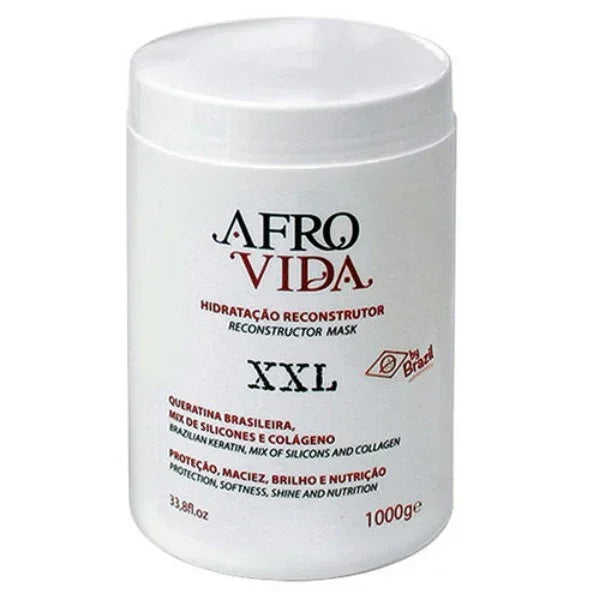 Afro Vida Máscara XXL Hidratação Reconstrutor 1kg - Ilha dos cosméticos