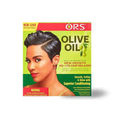 ORS Azeite De Oliva Proteção Embutida Novo Crescimento No-Lye Hair Relaxer - Força Normal - Ilha dos cosméticos