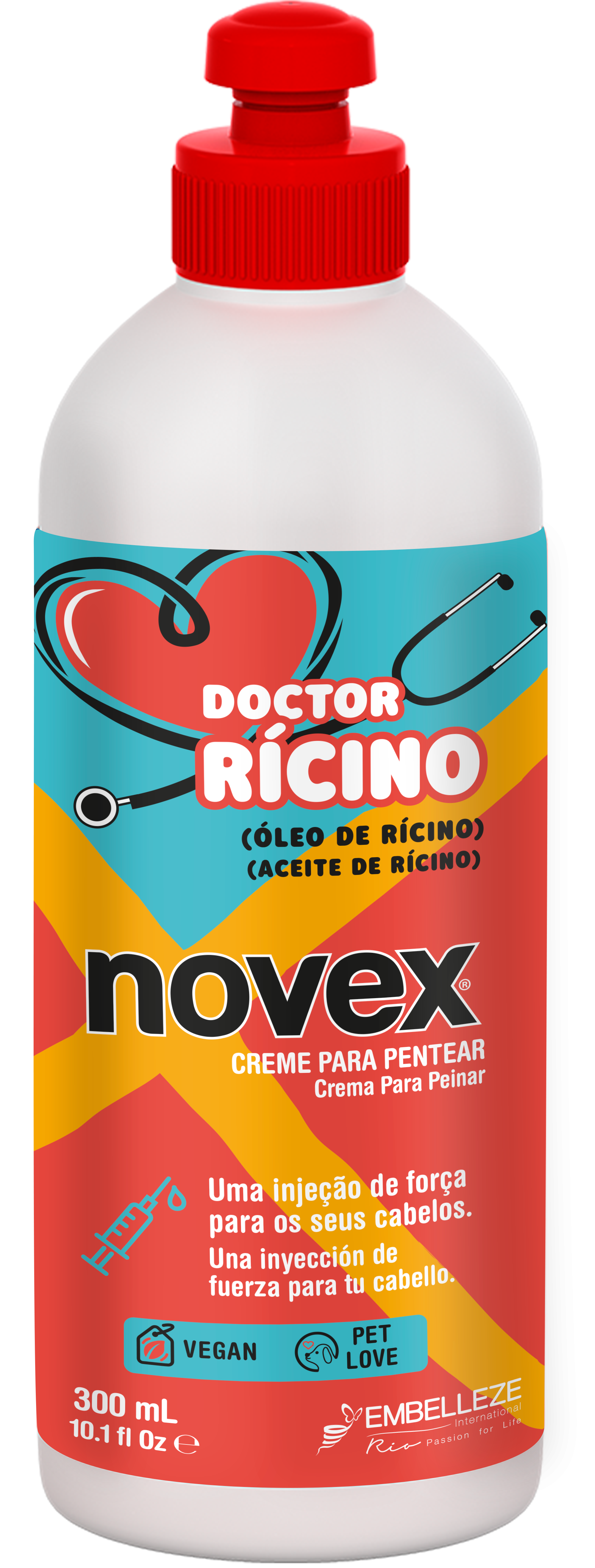 Novex Doctor Rícino Creme de Pentear 300ml - Ilha dos cosméticos