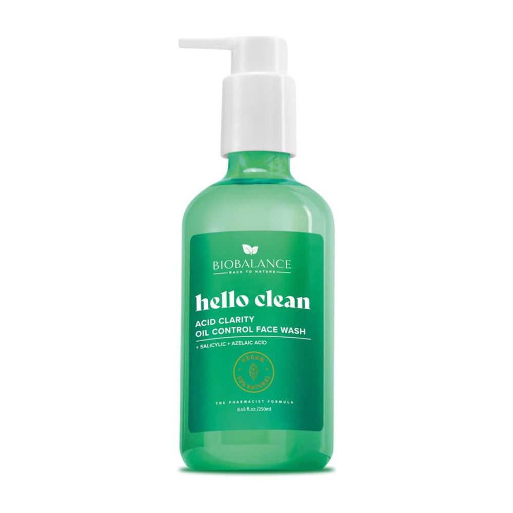 BioBalance Hello Clean Gel de Limpeza Facial para Pele Oleosa 250ml
