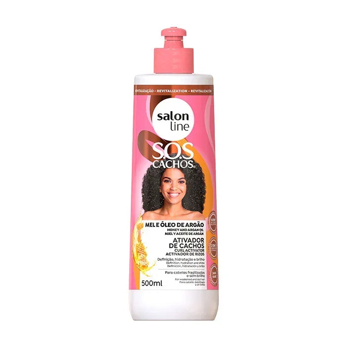 Salon Line SOS Cachos Mel Ativador de Cachos 500ml - Ilha dos cosméticos
