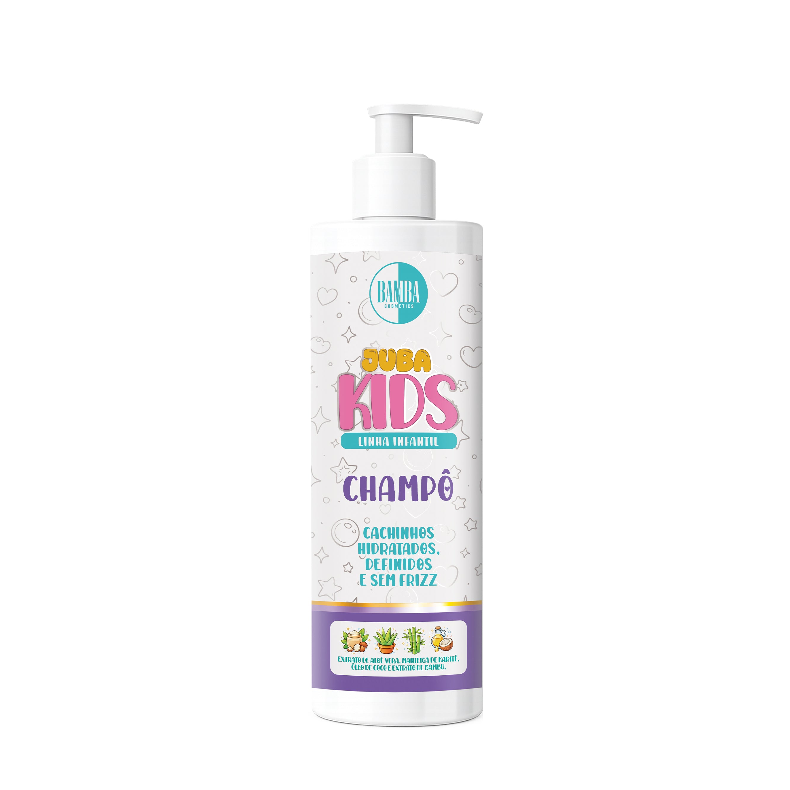 Bamba Juba Kids Shampoo Infantil Cachinhos 500ml