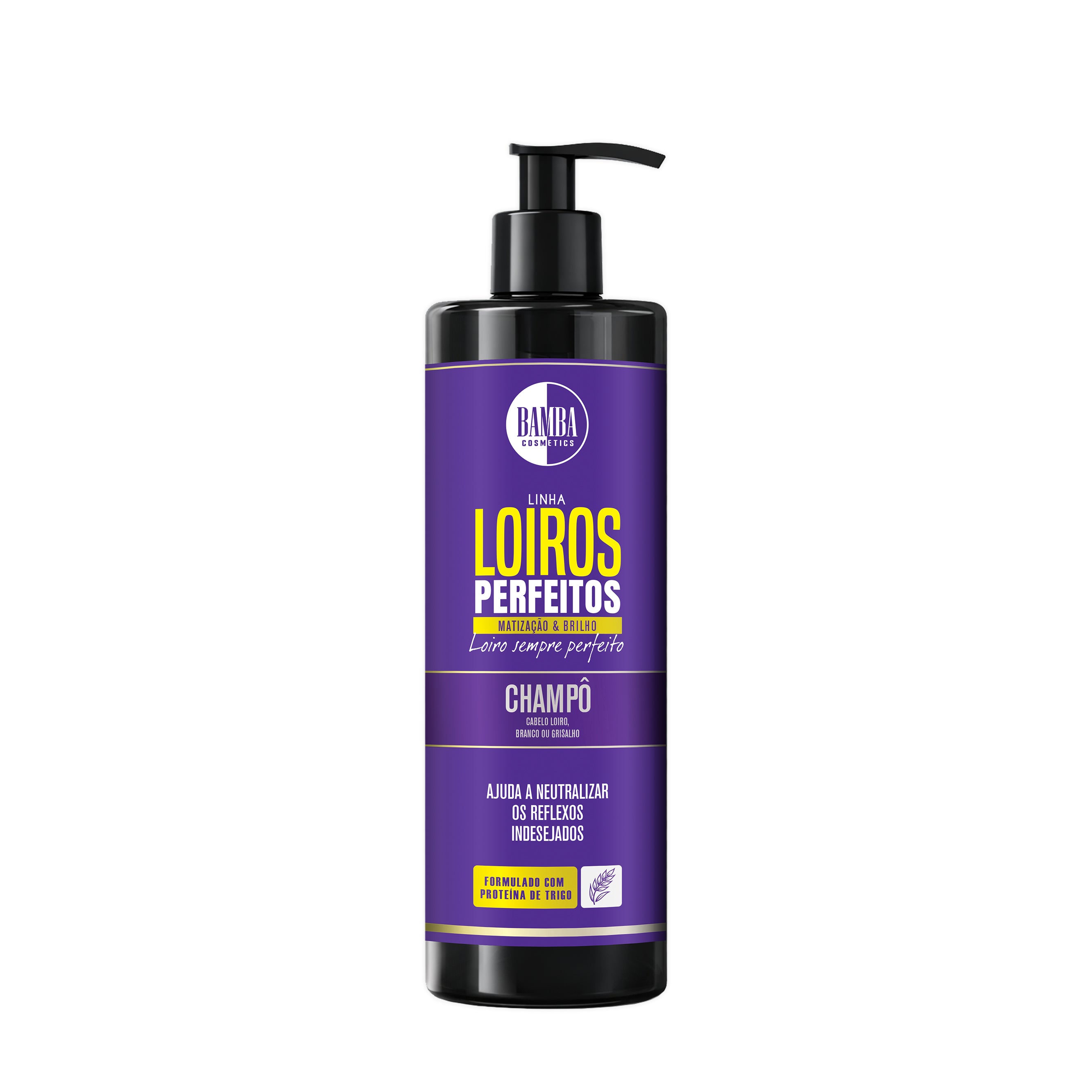Bamba Loiros Perfeitos Shampoo Matizador & Brilho 500ml
