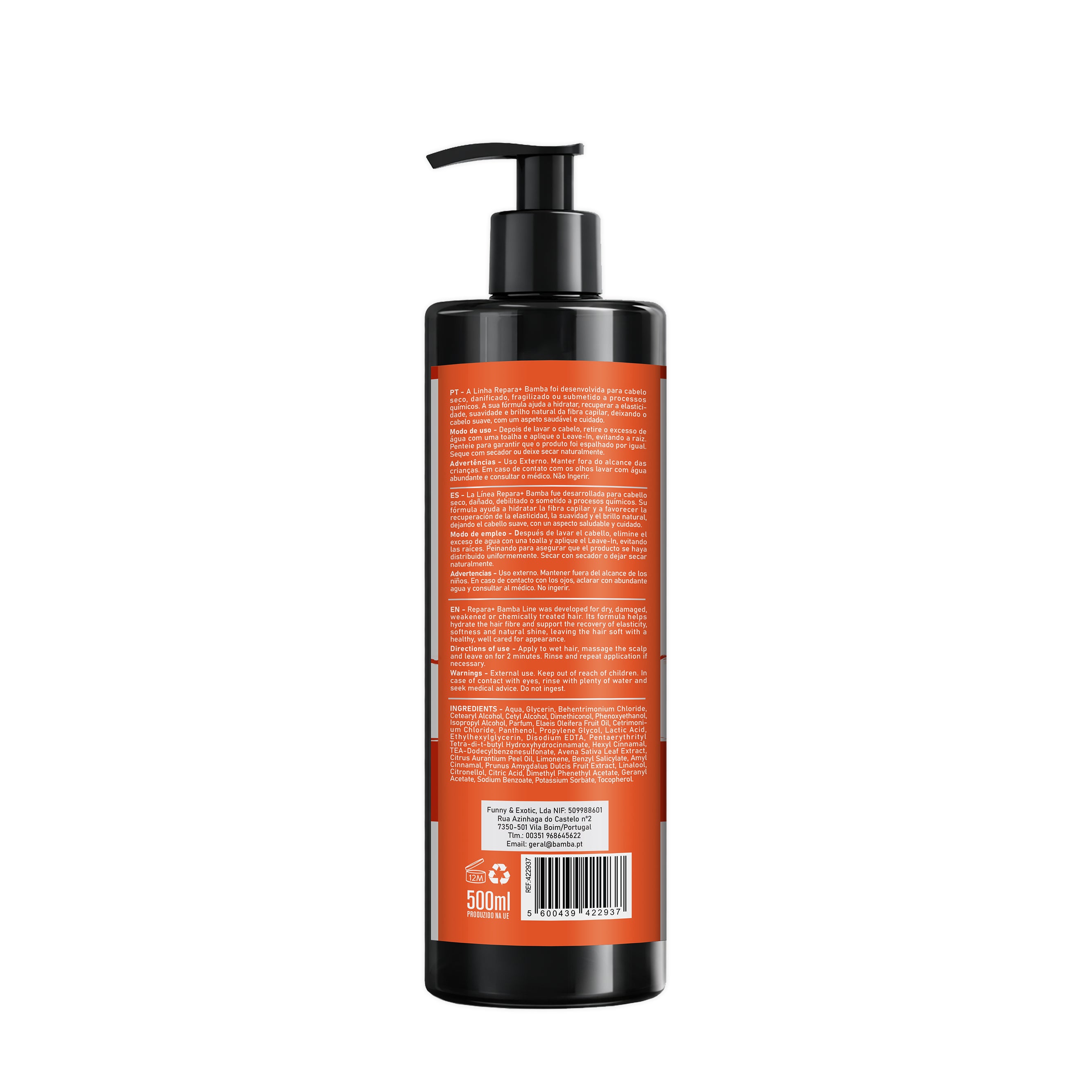 Bamba Repara+ Leave-In Hidratação & Suavidade 500ml