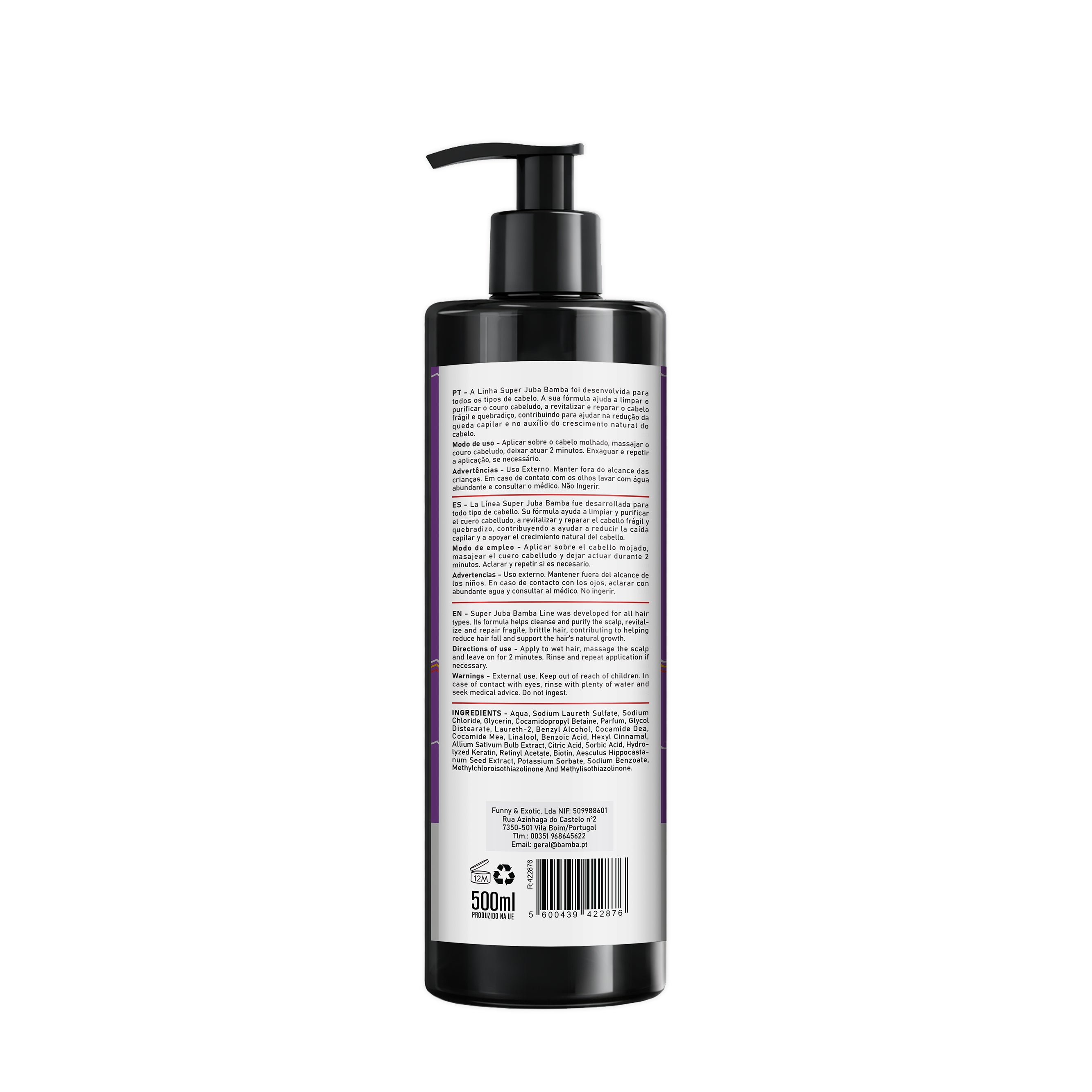 Bamba Super Juba Shampoo Repara & Revitaliza 500ml
