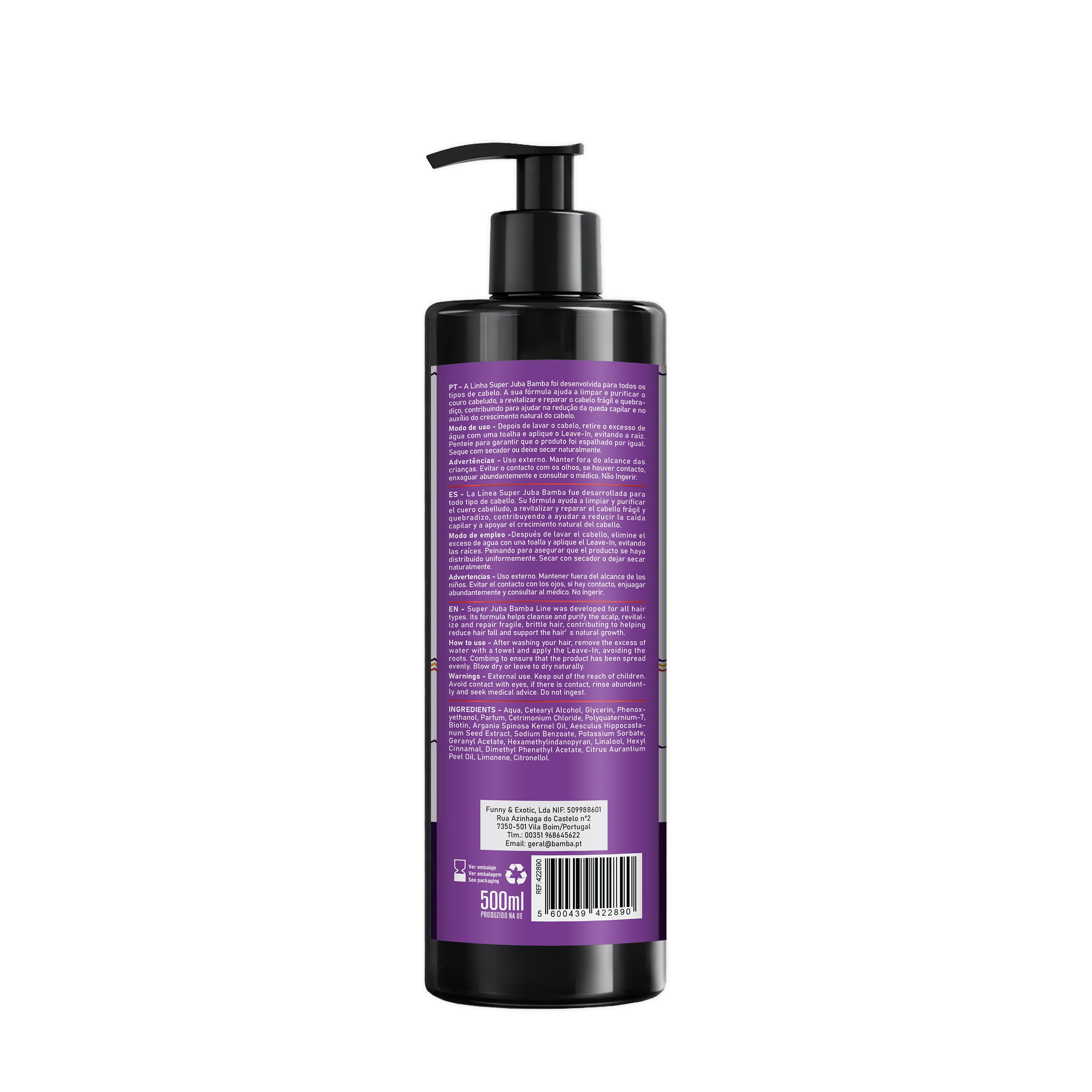 Bamba Super Juba Leave-In Repara & Revitaliza 500ml