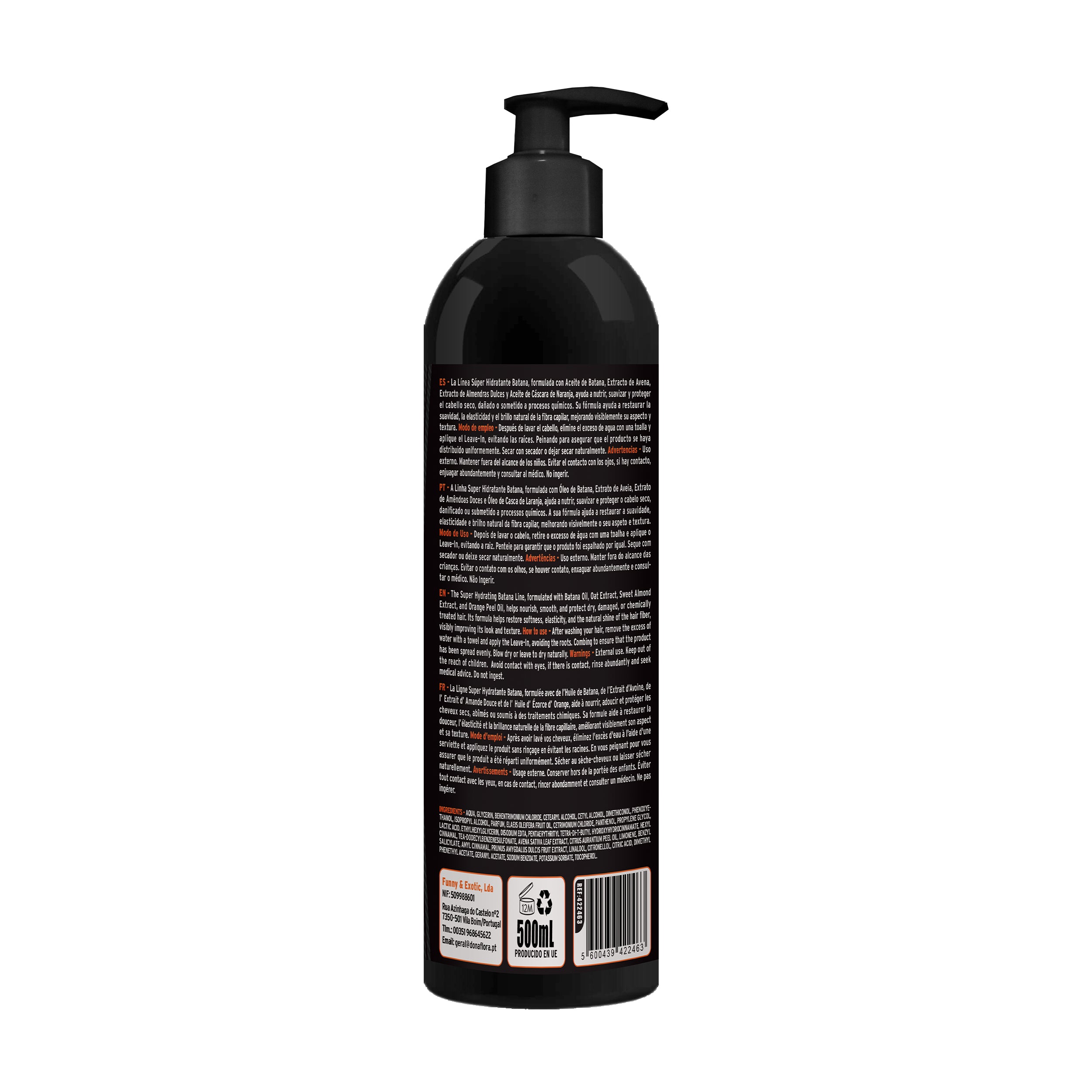 Dona Flora Batana Leave-in Nutrição & Proteção Térmica 500ml