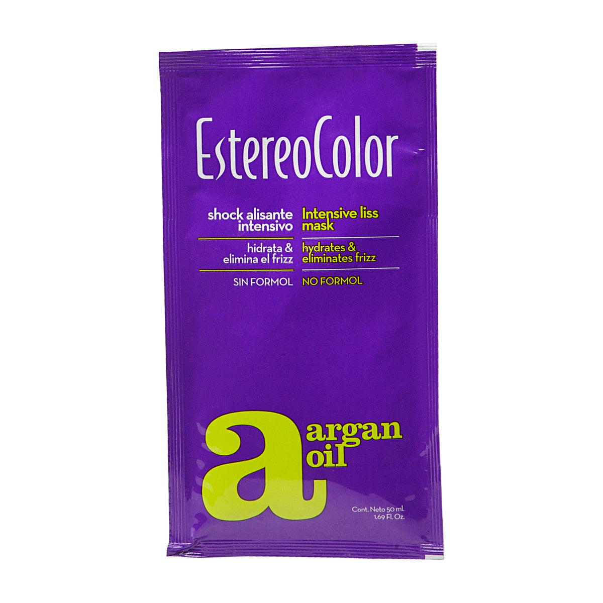 Estereocolor Shock Argan Máscara Anti-Frizz com Óleo de Argão 50ml