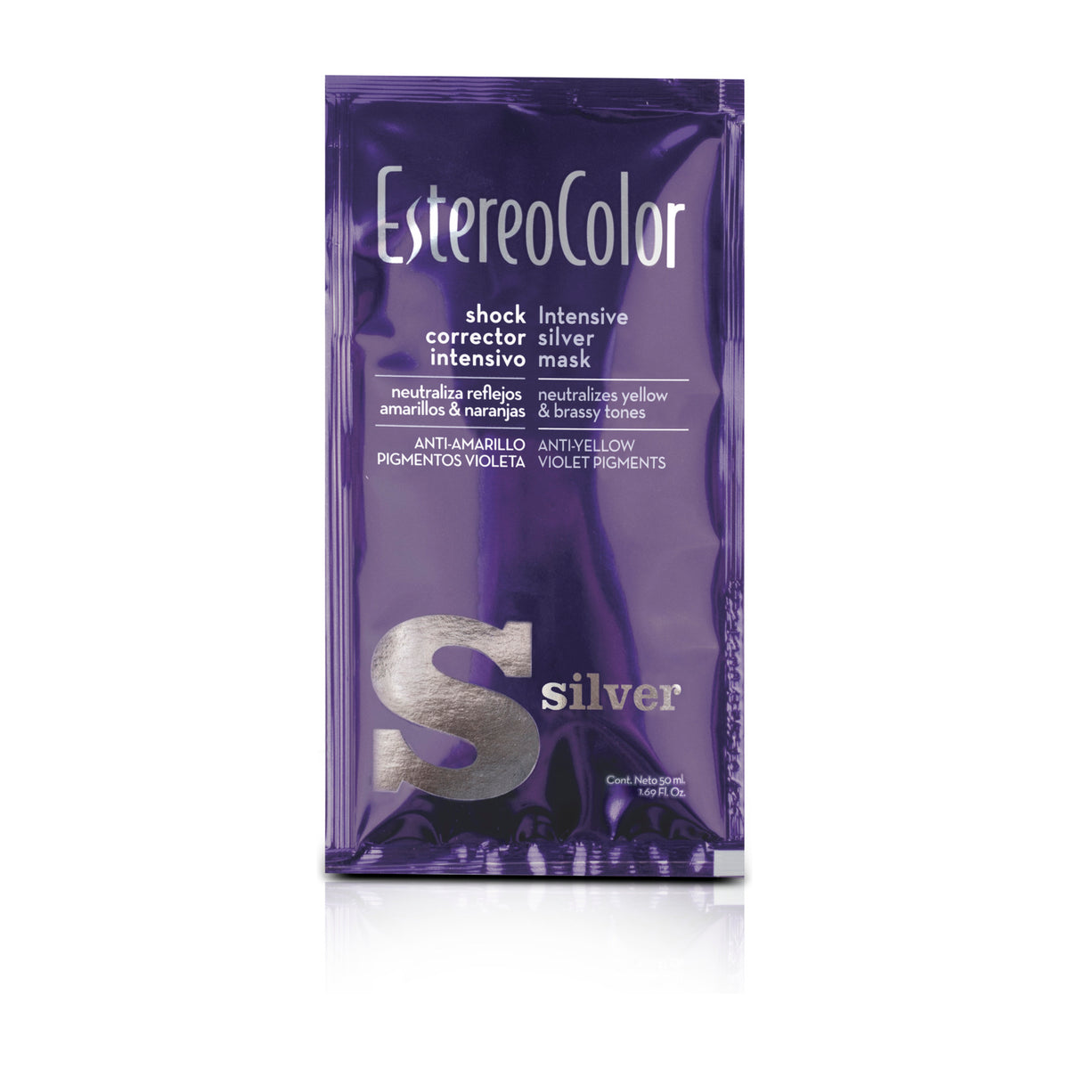 Estereocolor Shock Silver Máscara Matizadora Anti-Amarelo 50ml