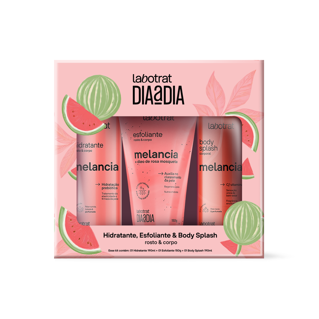 Labotrat Dia a Dia Pack Melancia — Hidratante, Esfoliante & Body Splash