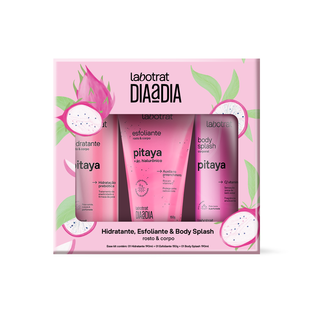 Labotrat Dia a Dia Pack Pitaya — Hidratante, Esfoliante & Body Splash