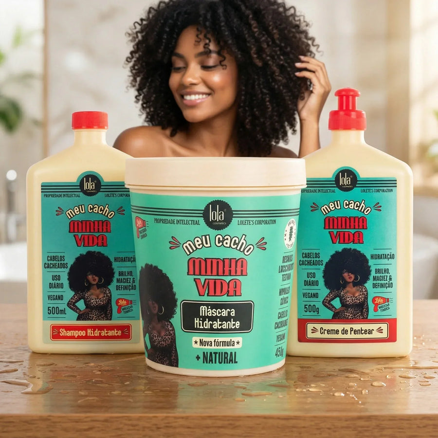 Lola Meu Cacho minha Vida Pack Máscara+Creme de Pentear+Shampoo