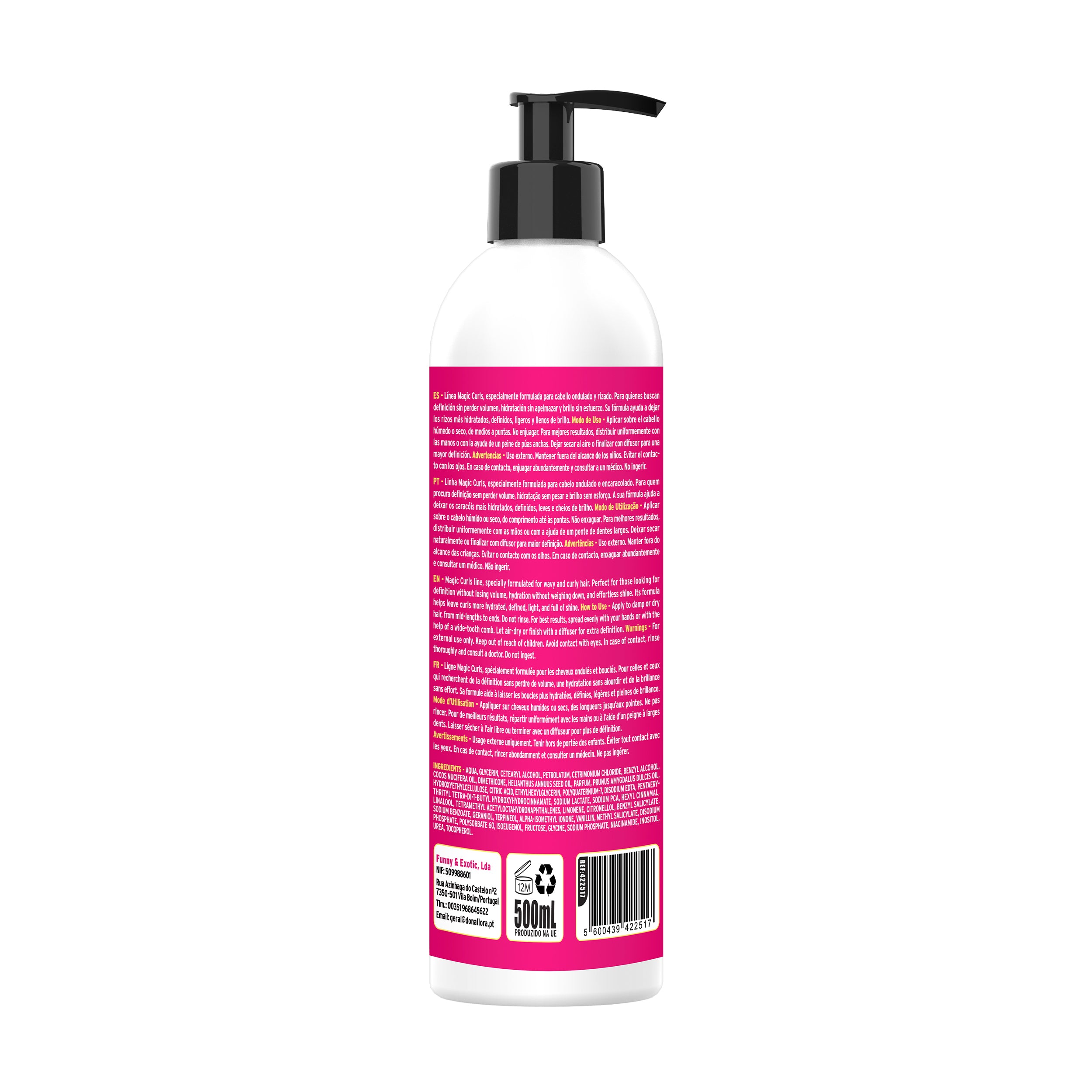 Dona Flora Magic Curls Ativador de Cachos Definição & Volume 500ml