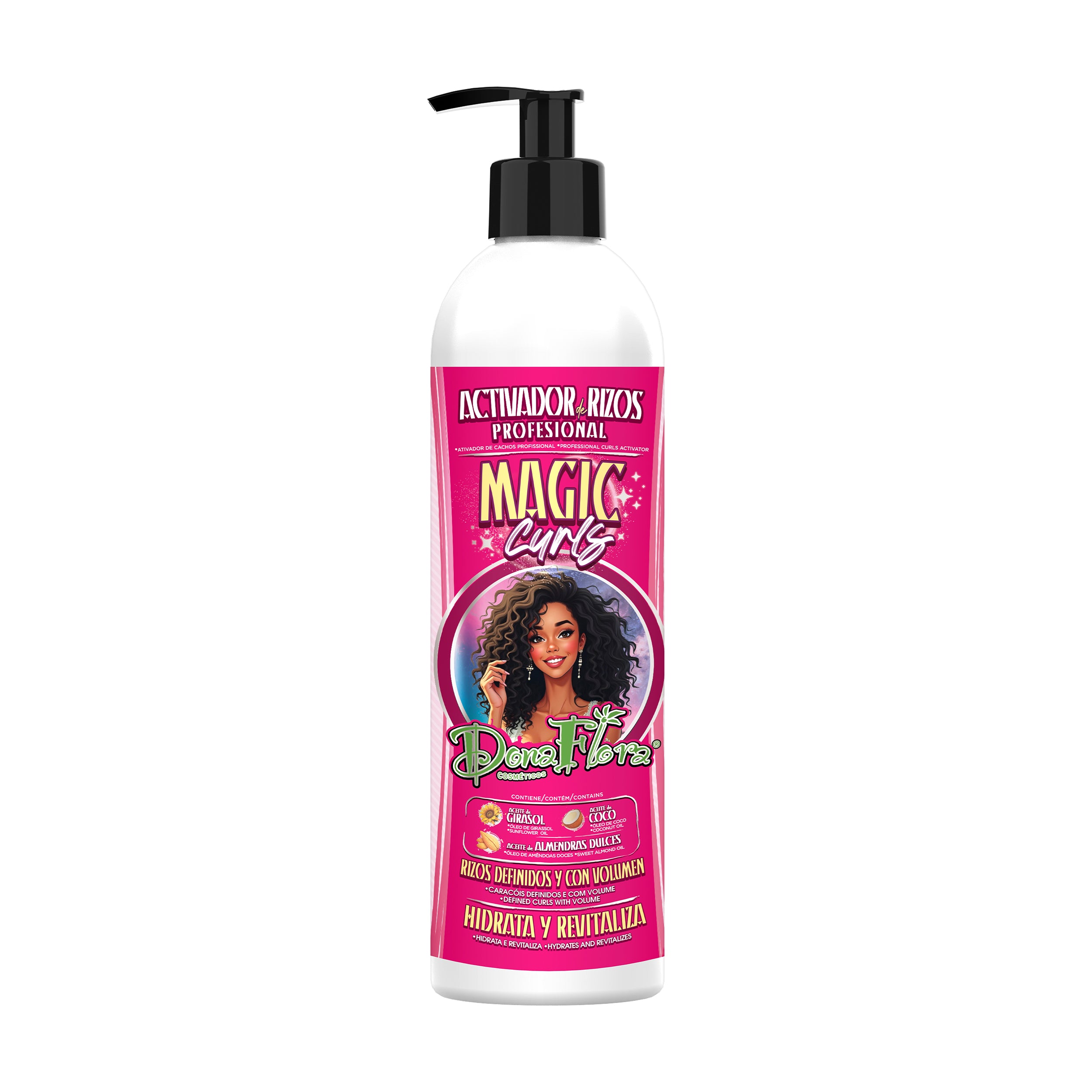 Dona Flora Magic Curls Ativador de Cachos Definição & Volume 500ml