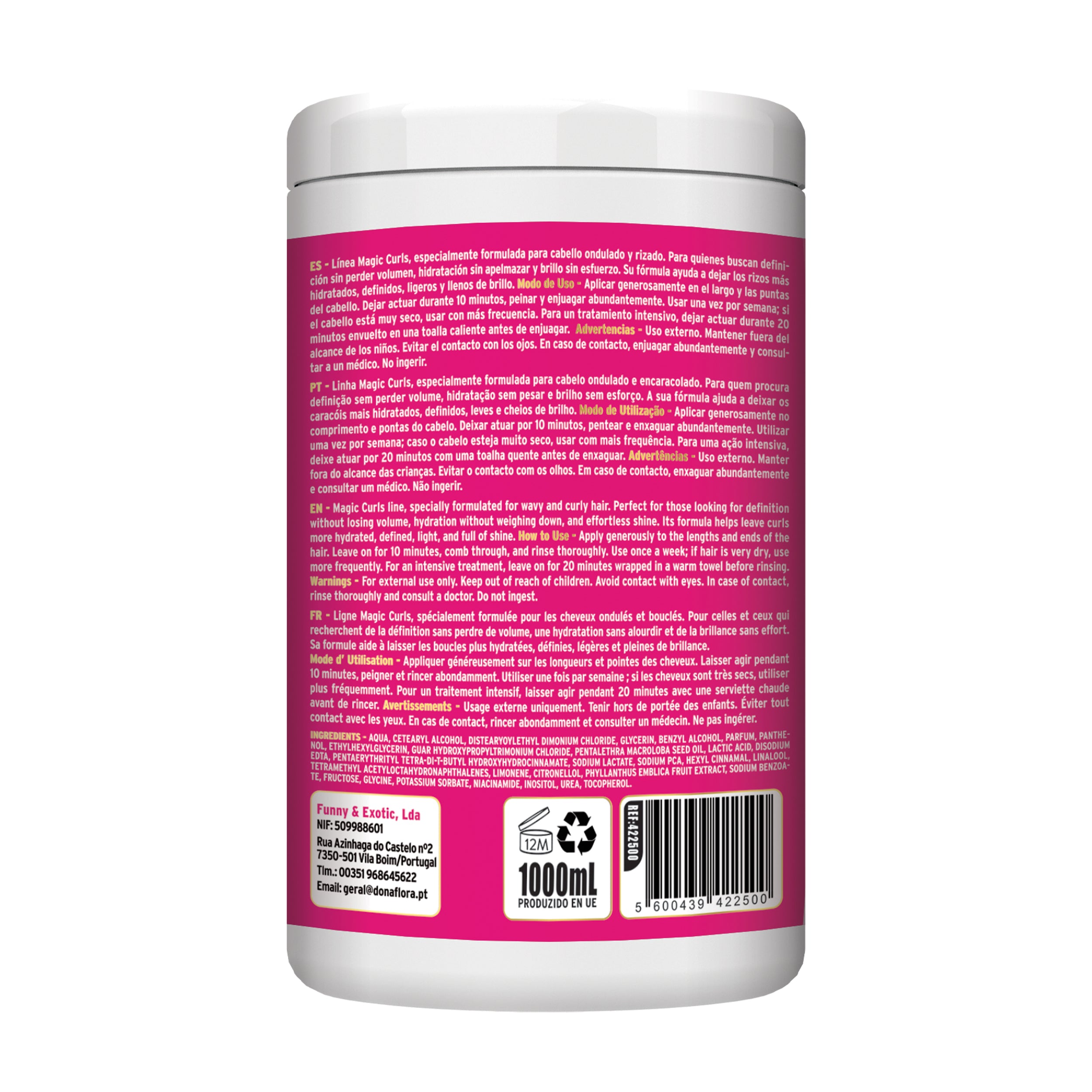 Dona Flora Magic Curls Máscara Capilar Definição & Volume 1kg