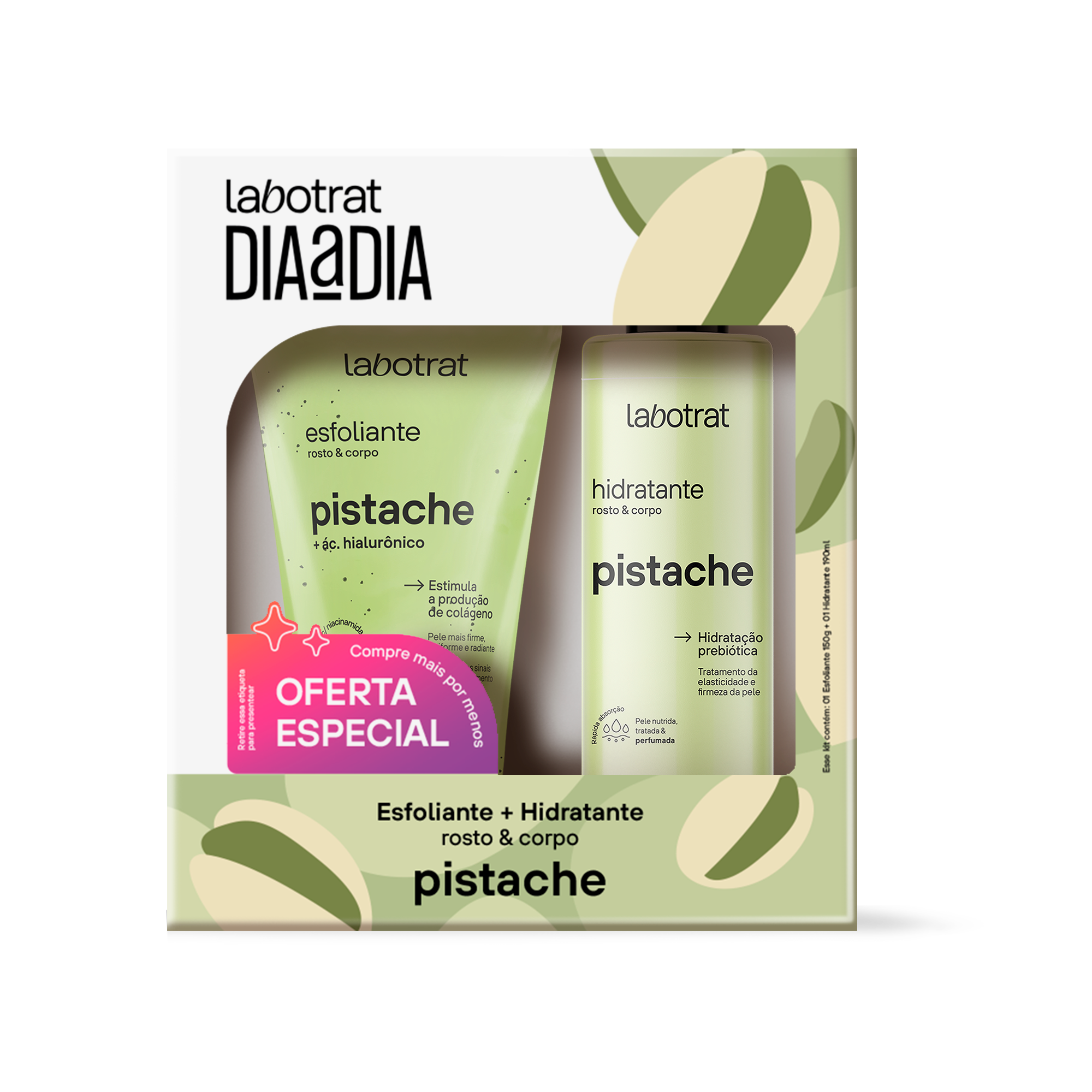 Labotrat Dia a Dia Pack Pistache — Esfoliante & Hidratante