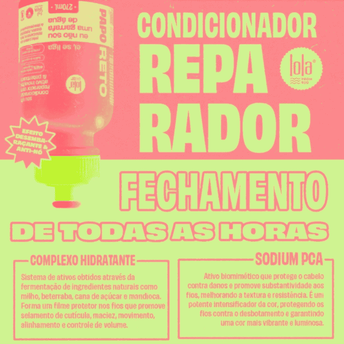 Lola Pack Papo Reto – Kit Detox, Reparação e Brilho Espelhado