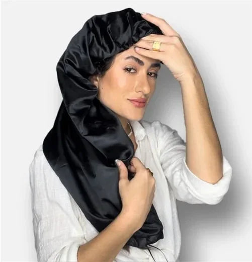 Soulta Touca Alongada Preta Anti- Encolhimento e Frizz
