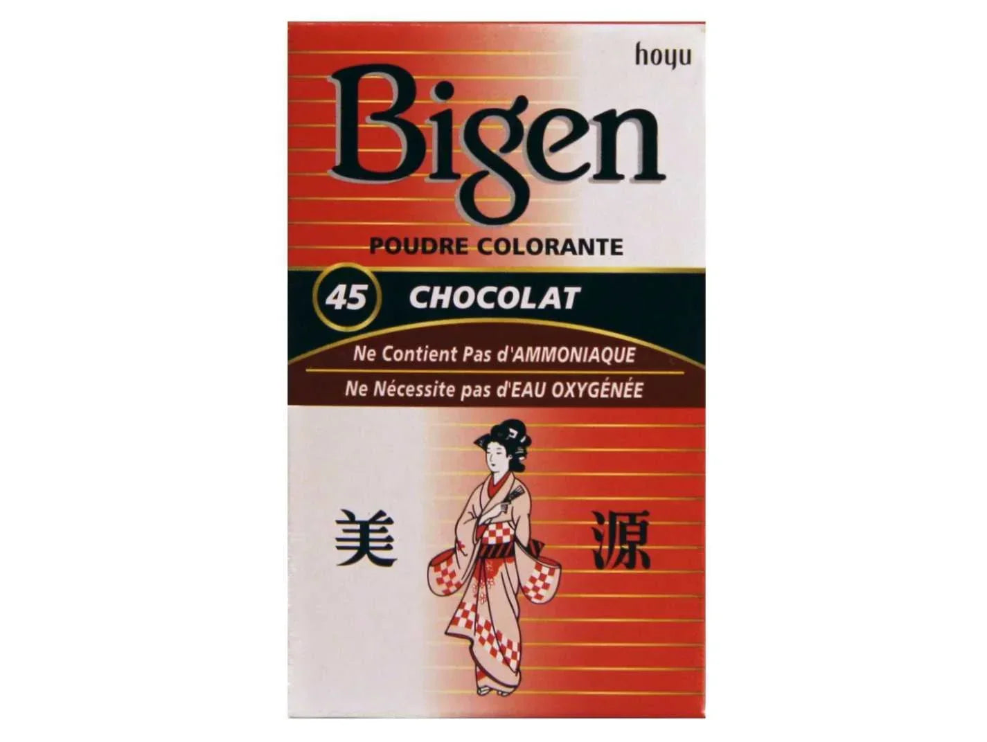 Bigen Coloração Permanente Em Pó Chocolate 45 - Ilha dos cosméticos