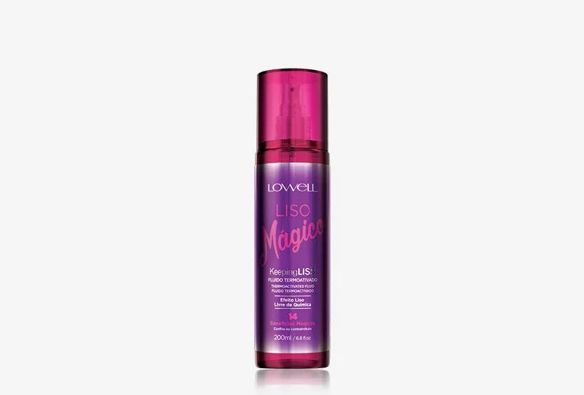 Lowell Liso Magico Fluído Termoativado 200ml - Ilha dos cosméticos