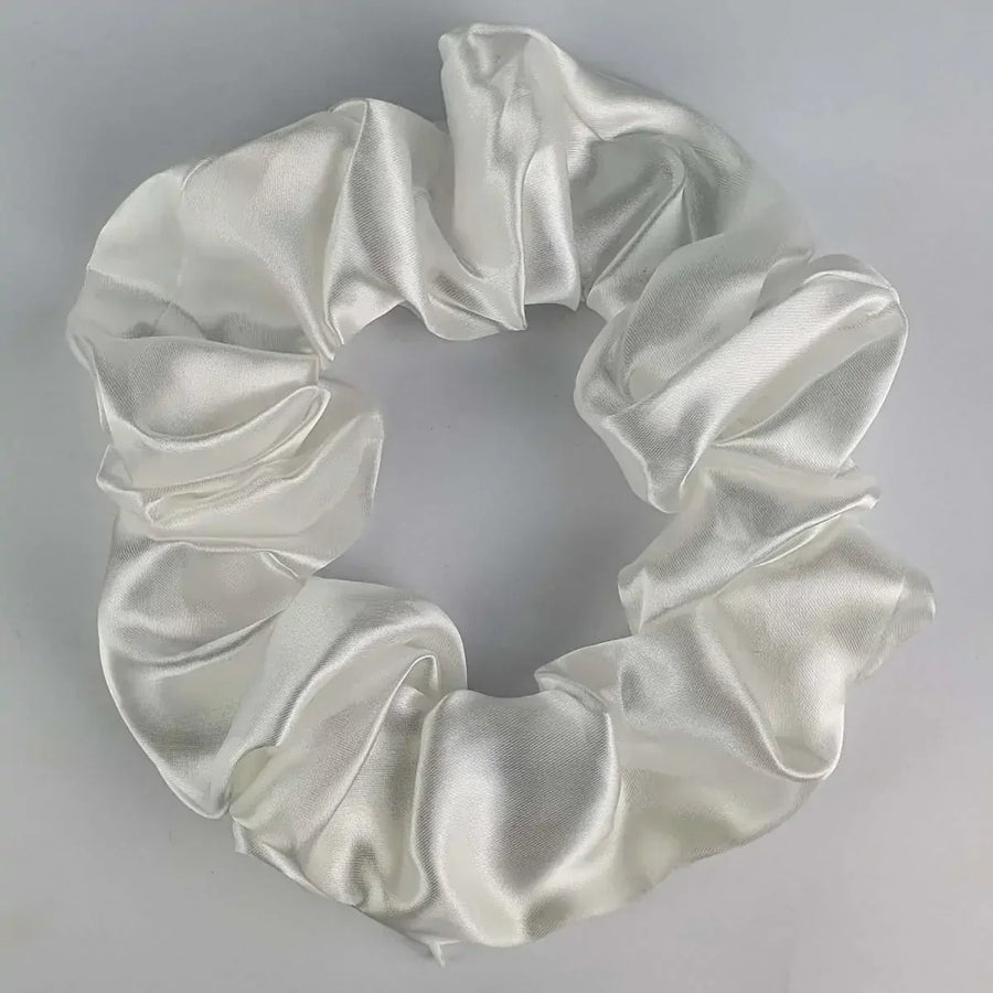 Soulta Scrunchie Secret Cetim Branco