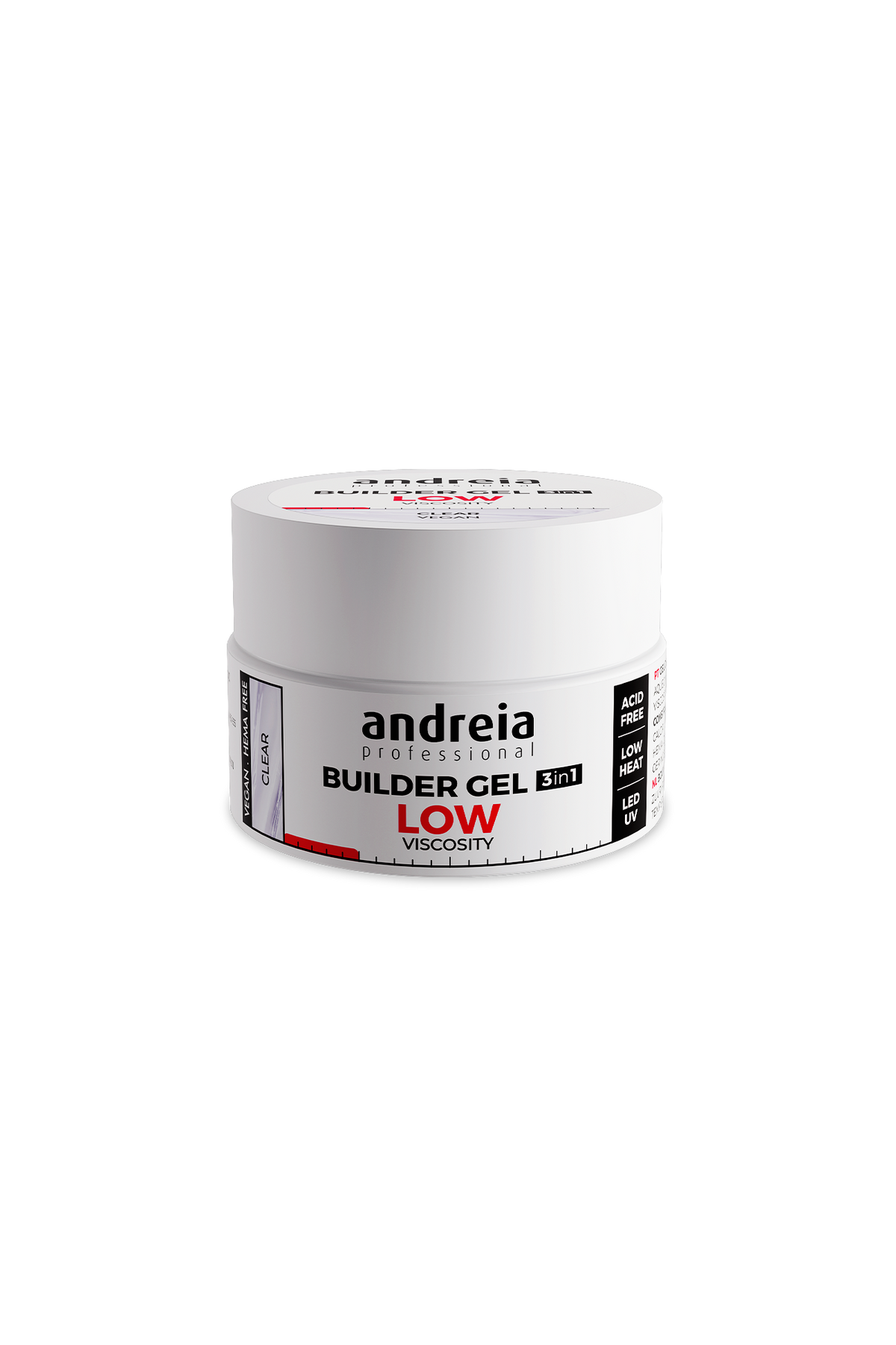 Andreia Builder Gel 3 em 1 Viscosidade Baixa Clear 22 g