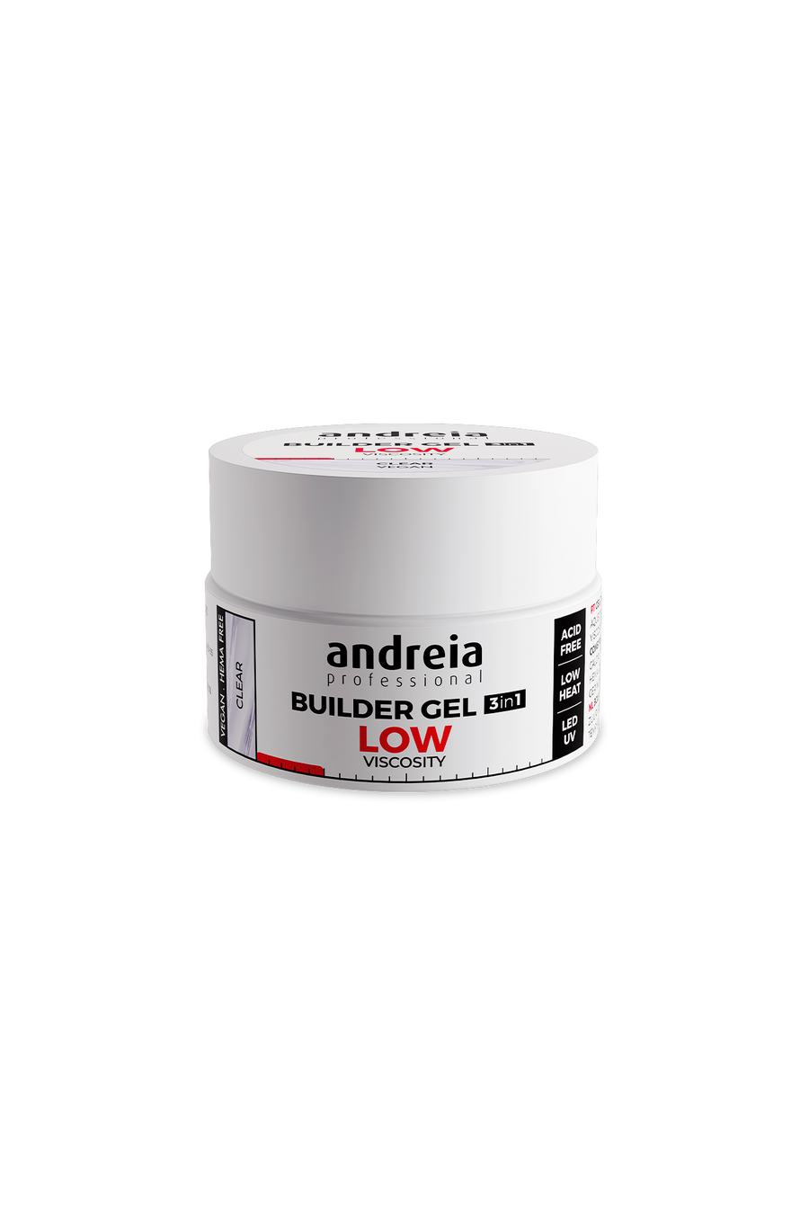 Andreia Builder Gel 3 em 1 Viscosidade Baixa Gel de Construção Clear / 22 g