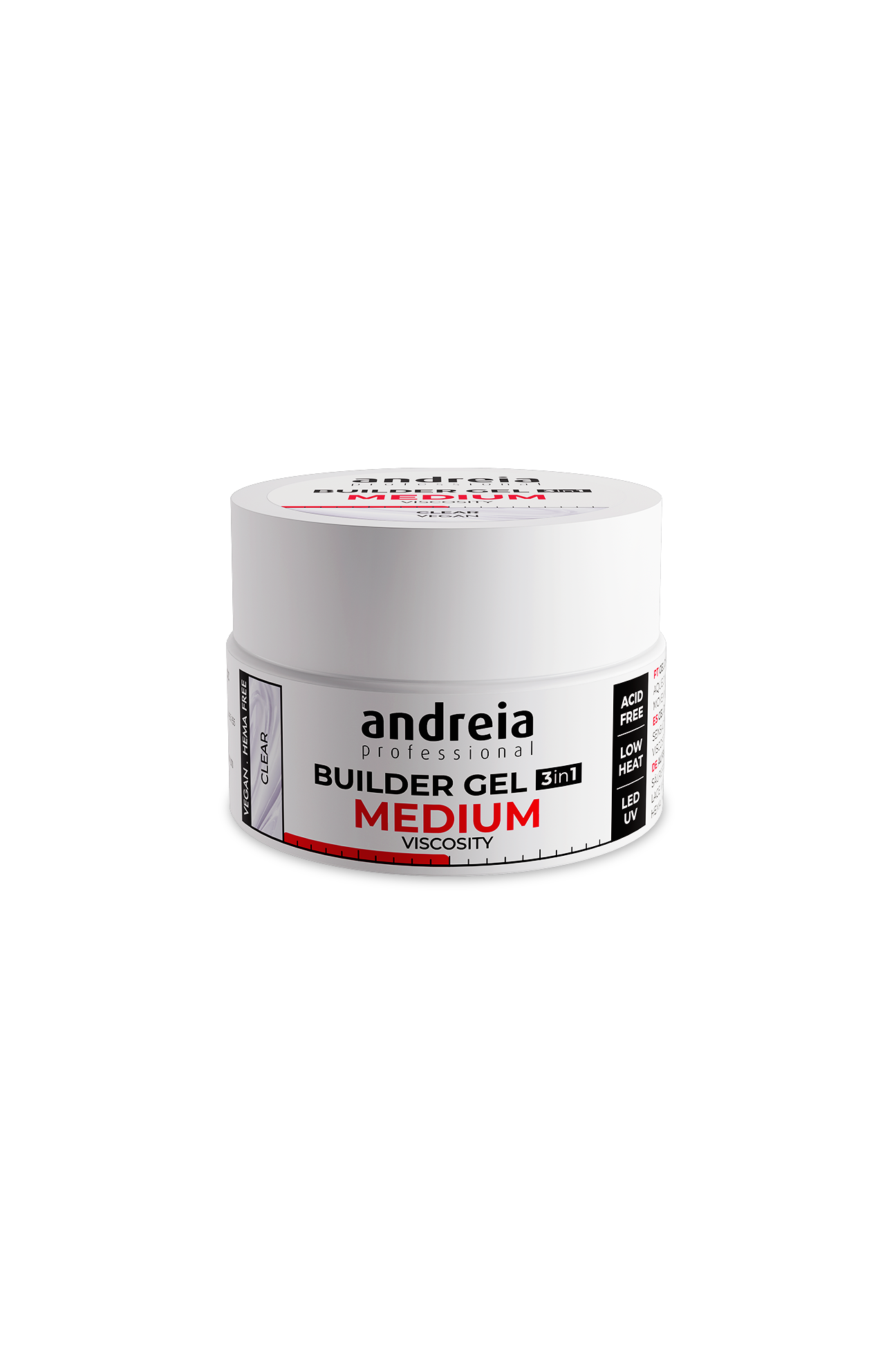 Andreia Builder Gel 3 em 1 Viscosidade Média Clear 22 g
