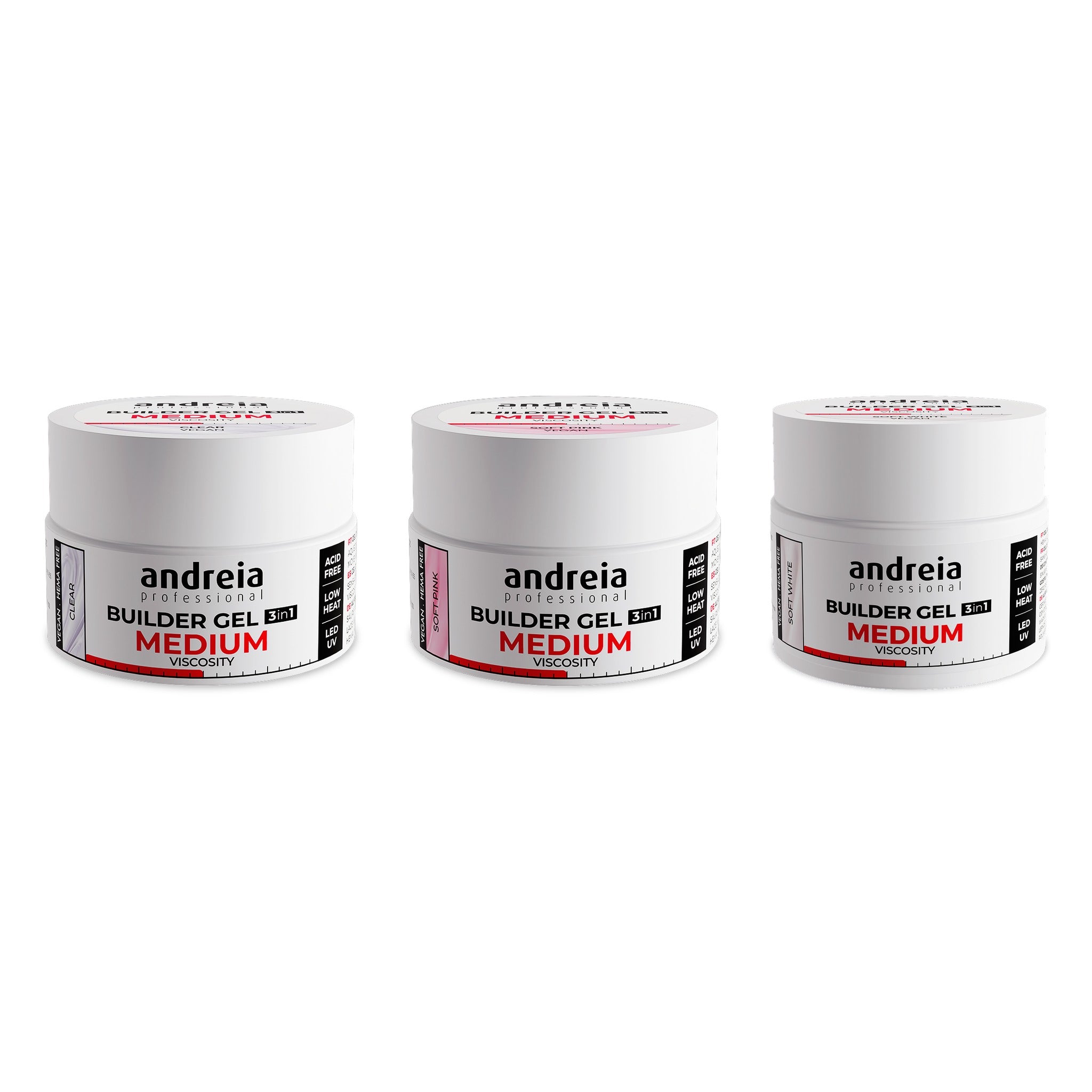 Andreia Builder Gel 3 em 1 Viscosidade Média