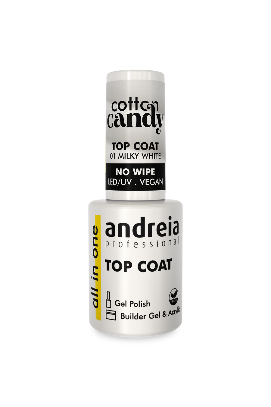 Andreia Cotton Candy Top Coat Leitoso 10,5ml