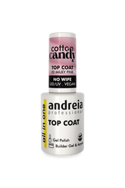 Andreia Cotton Candy Top Coat Leitoso 10,5ml