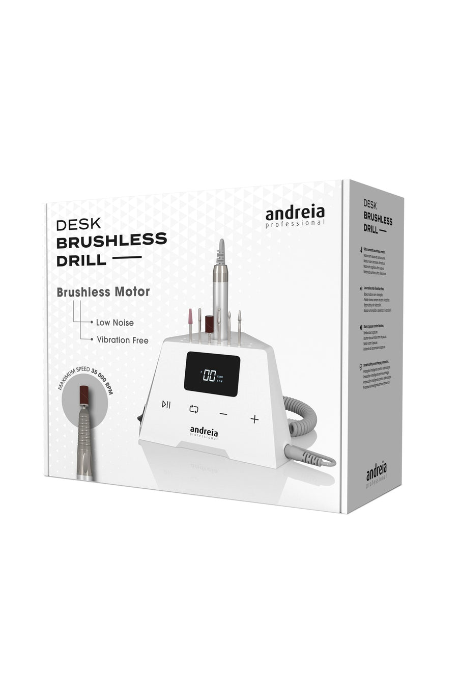 Andreia Desk Brushless Drill Broca de Unhas de Mesa