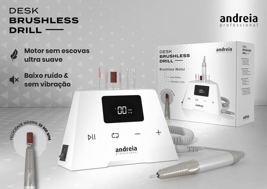 Andreia Desk Brushless Drill Broca de Unhas de Mesa