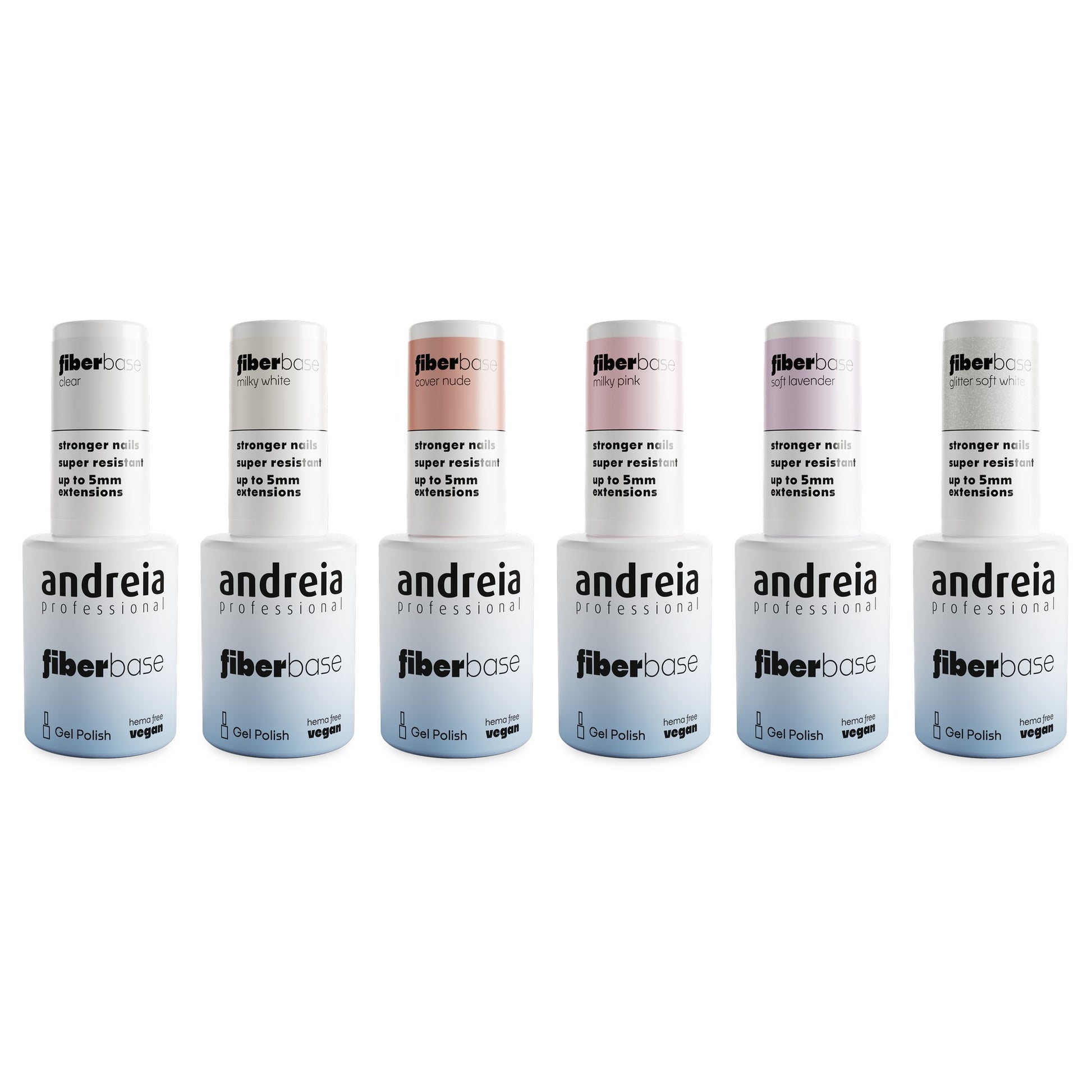 Andreia Fiber Base Base de Verniz Gel com Fibras 10,5ml