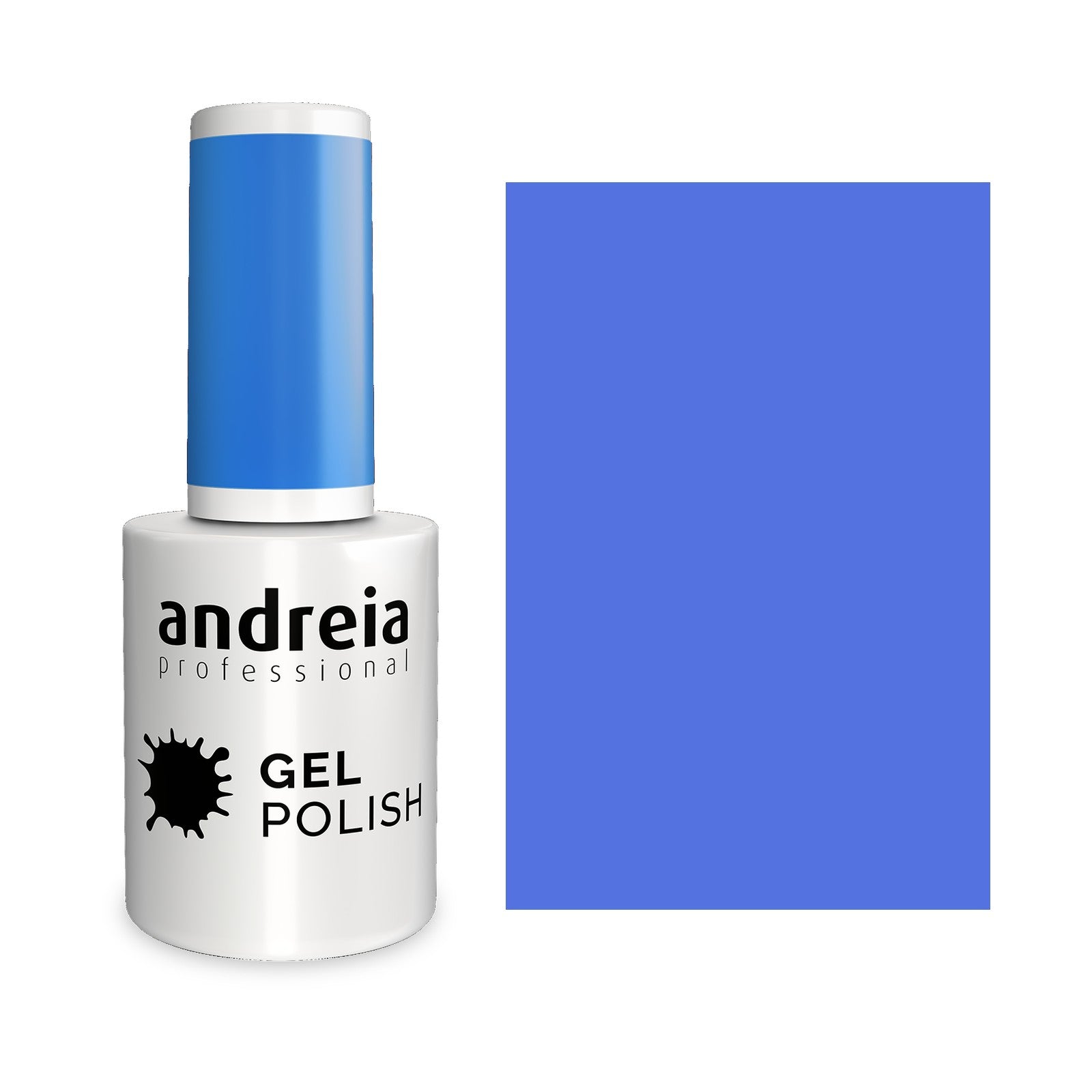 Andreia Gel Polish 246 Azul Azure — frasco e cor