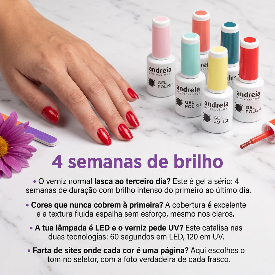 Andreia Gel Polish — anúncio