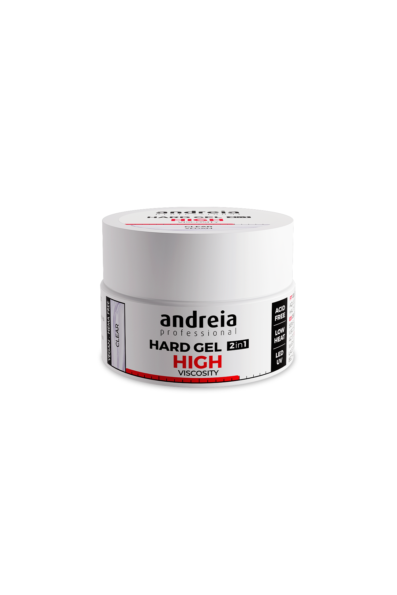 Andreia Hard Gel 2 em 1 Clear 22 g