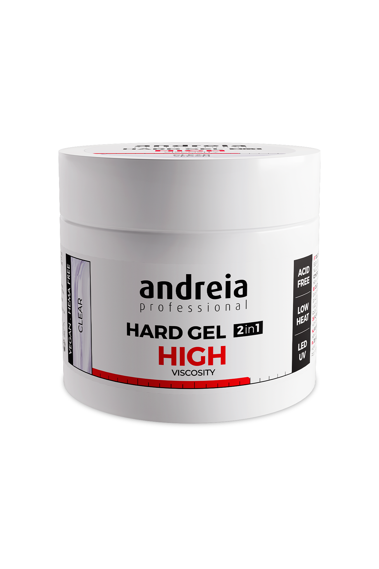 Andreia Hard Gel 2 em 1 Clear 200 g
