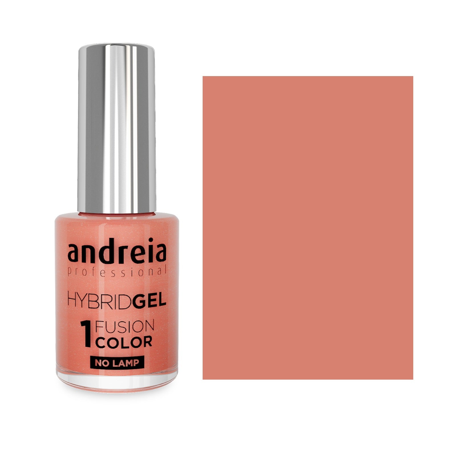 Andreia Hybrid Gel H91 Coral Com Suaves Brilhos Dourados
