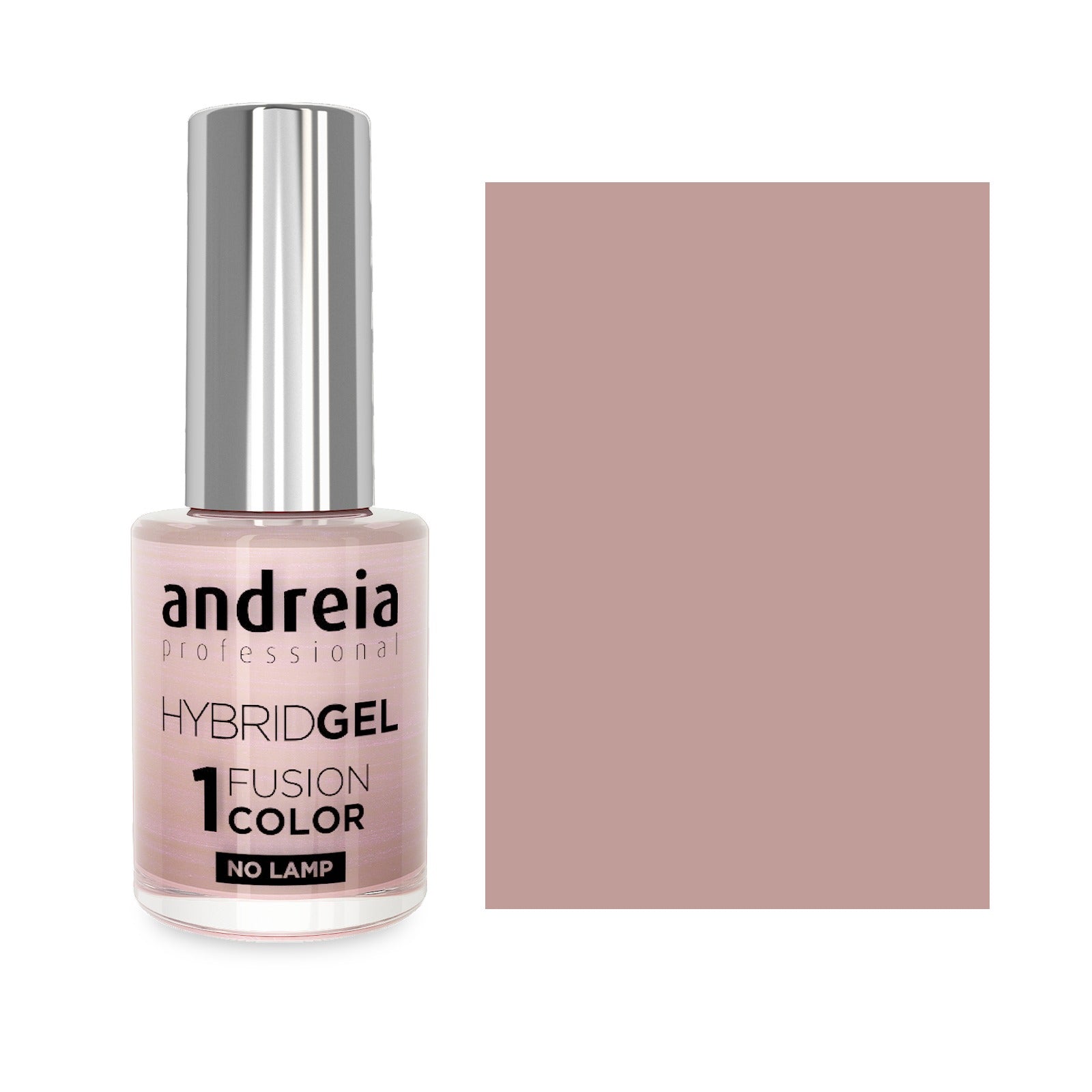 Andreia Hybrid Gel H92 Branco Metalizado Com Reflexos Rosa