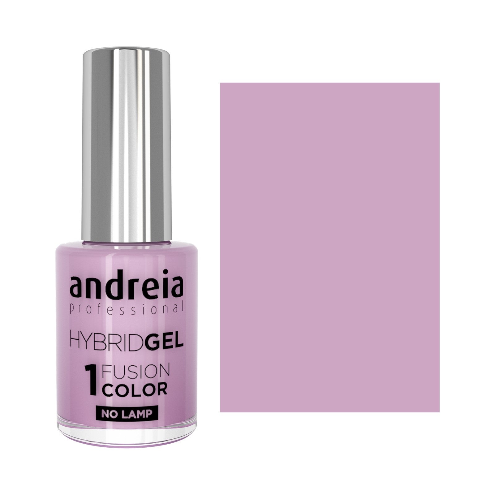 Andreia Hybrid Gel Fusion Color H28 Lavanda — frasco e cor