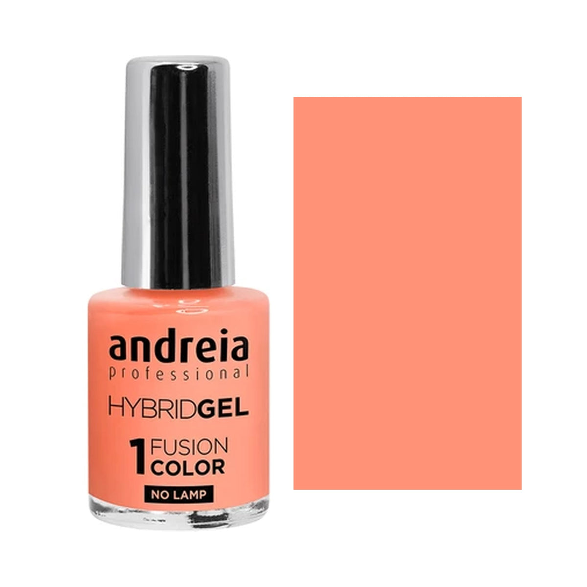 Andreia Hybrid Gel Fusion Color H42 Coral Nude — frasco e cor