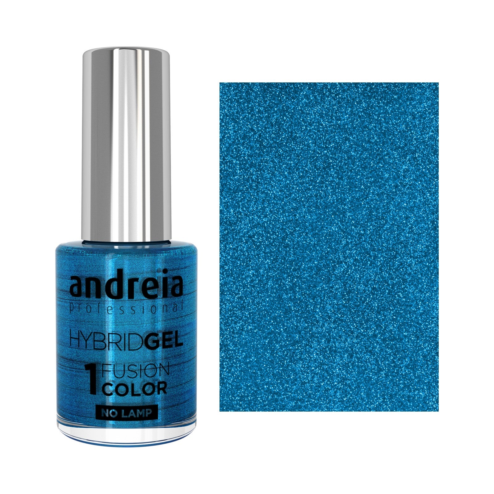 Andreia Hybrid Gel Fusion Color H53 Safira — frasco e cor