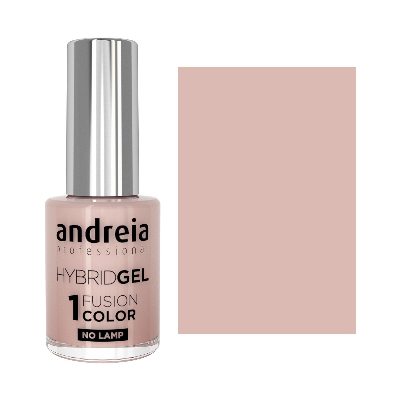 Andreia Hybrid Gel Fusion Color H6 Nude — frasco e cor